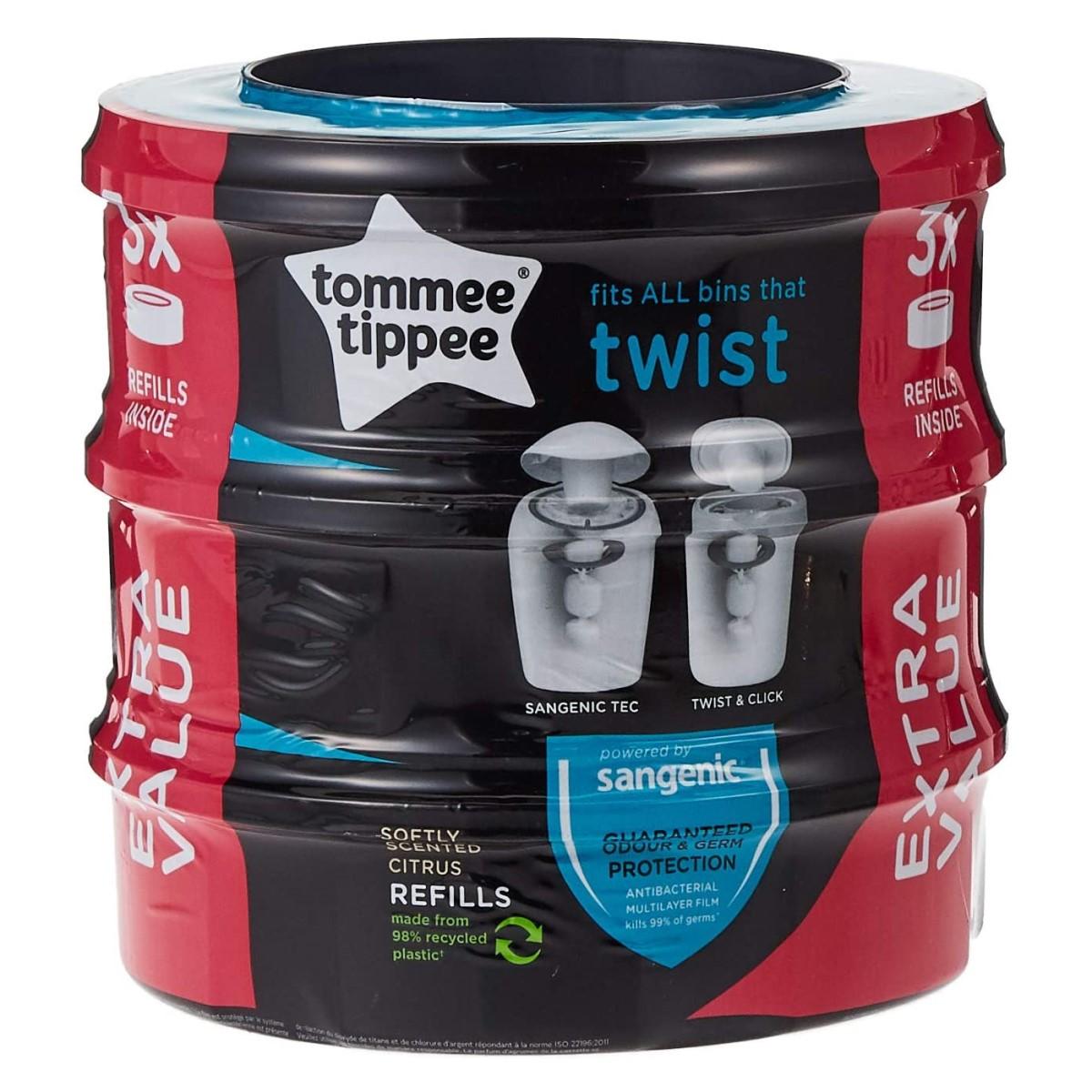 92725-PACK 3 RECAMBIOS CONTENEDOR PAÑALES SANGENIC TWIST CLIC(71-6)-0